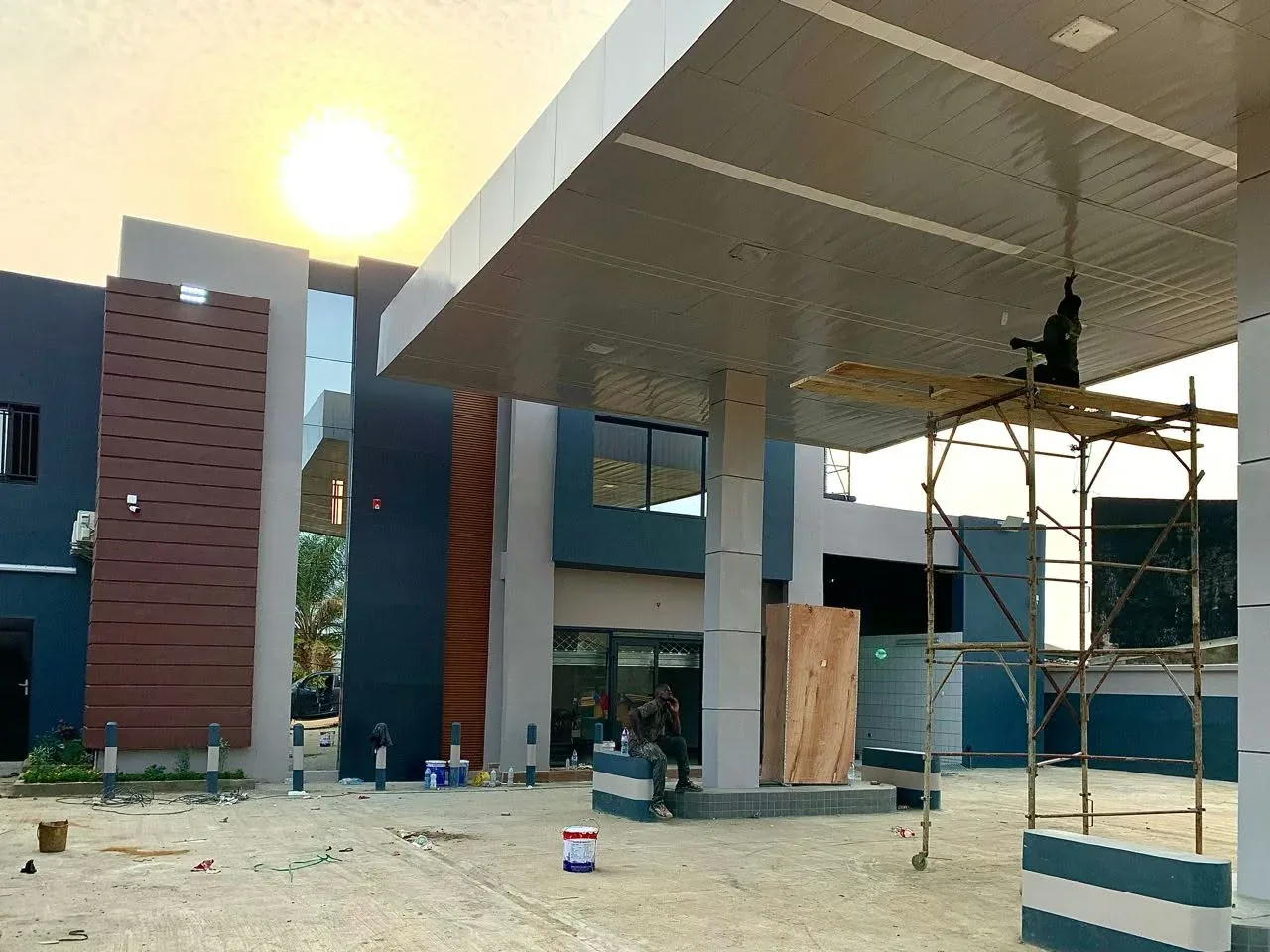 Station en construction