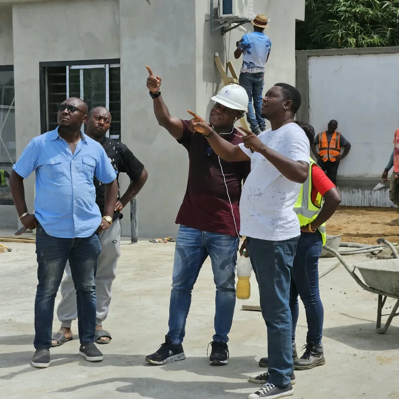 Visite de chantier de la direction